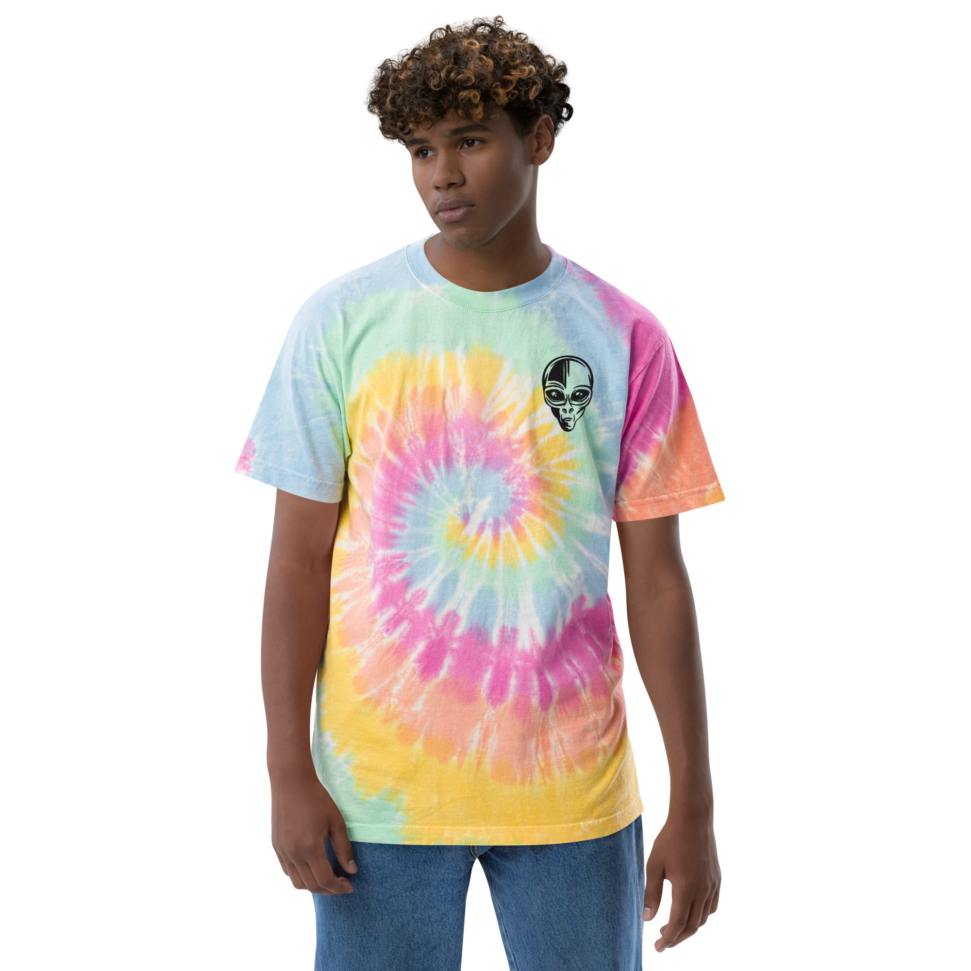 Alien Thrall oversized tie-dye shirt