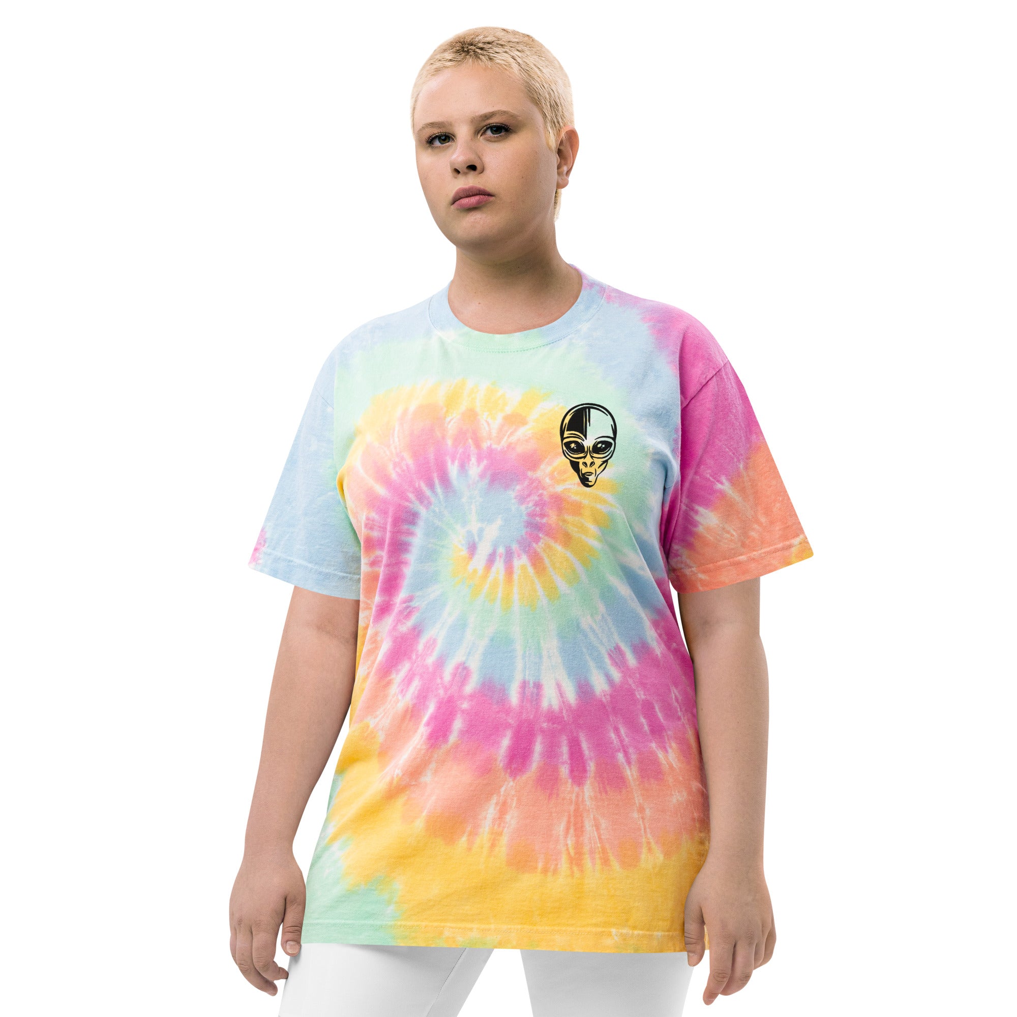 Alien Thrall oversized tie-dye shirt